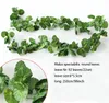 Sztuczne Fake Dekoracyjne Winorośli Jedwabne Rośliny Liście Liści Kwiat Garland Home Lub Wedding Garden Wall DIY Dekoracja Bluszowa Garland Supplies