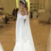 Lange mouwen 2017 pure back wedding jurken vestidso de noiva zeemeermin kant trouwjurken robe de Mariee verwijderbare cape trouwjurk