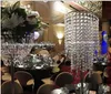 acrylic Luxury wedding pillars column wedding stage walkway stand crystal aisle pillar for weddings decor