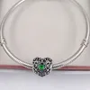 Andy Jewel May Signature Heart Birthstone Charm Perles en argent sterling 925 Convient aux bracelets de bijoux de style européen Pandora 791784NRG 296B