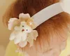 Boutique 20pcs Moda Sólido Lindo oso con la flor Hairbands Tiaras Animal Headband Bands Kawaii Princess Headware Accesorios para el cabello