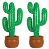 Inflatable Cactus Wild West Mexican Hawaiian Fancy Dress Party Decoration Tropical plants Hen stag party beach Wedding decor 95cm green