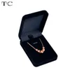 Velvet Box High Quality Square Jewelry Box For Pendant & Necklace Jewelry Gift Boxes Packaging 12pcs/lot Free Shipping