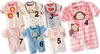 Summer Baby Short sleeve clothes jumpsuits 0-12 Month bear romper Free