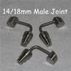 Domeless titanium nagels gereedschap 14 mm 18 mm mannelijke graad 2 gr2 ti nagel fits 14mm18 mm wax dab containers4269593