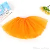 Baby Girls Childrens Kids Dancing Tulle Skirts Pettiskirt DanceWear Solid Färg Garn Ballett Klänning Fancy Kjolar