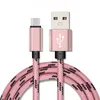 thiicker fabric Type C cable Nylon Braided Micro V8 5pin Usb cables For Samsung galaxy s3 s4 s6 s7 s8 plus android phone