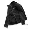 Wholesale- Hot ! High quality new Spring fashion leather jackets men, men's leather jacket brand motorcycle skull