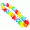 200PCs Garland Halsband Hawaiian Leis Färgglada Fancy Dress Party Hawaii Beach Fun Party Supplies