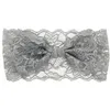 Högkvalitativ Hot Child Lace Unilateral Bow Slips med Baby Headdress Head Flower DMTG081 Mix Order