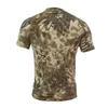 Airsoft Gear T-shirt Jungle Chasse Woodland Tir Chemise Robe de Combat Uniforme Combat BDU Vêtements Tactique Haute Élastique Camouflage NO05-101