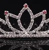 Girls corona con strass gioielli matrimoni copricapo nuziale festa di compleanno performance performance Pageant crystal tiaras accessori da sposa # BW-T021