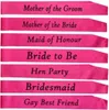 Hen party bride to be sash Bridal Shower Wedding Hen Night Party Decorations Party Favors Accessories Shabby Chic Classy Gift