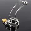 Metal urethral dilator cock ring Stainless steel urethral chastity device cock cage urethra sound sex toys