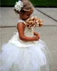 2017 Vintage New Flower Girl Dresses Princess Ball Gown Communion Party Pageant Klänning för små tjejer Barn / Barn Klänning för bröllop