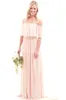 Vintage Country Mumu Bridesmaid Dresses 2019 Modest Offshoulder Chiffon Elegant Beach Bohemian Junior Maid of Honor Wedding Party3584718