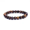 Natuurlijke stenen kralen armbanden hoge kwaliteit tijger eye boeddha lava round kralen elasticiteit touw armbanden voor vrouwen mannen sieraden chris3181091