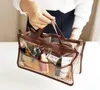 20pcs/lot 2017 New EVA Bag Organizer in bag Dual Portable Insert Handbag Purse Large liner Storage Organizer Bags Mix color