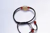 Chestnut drum/peace "+ white agate beads + 4 agate beads bracelet