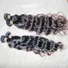 4 개 / 많은 8A 인도 원시 처녀 머리 물 물결 모양의 천연 블랙 컬러 100 % 인간 위브 번들 10-28 인치 BIG 세일