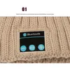 Bluetooth Şapka Kablosuz V4.0 Kulaklık Erkekler Kadınlar Kış Açık Müzik Şapka Örme Sıcak Noel Cap Stereo Kulaklık Handfree Cep Telefonları için