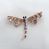 Nowy Lovely Dragonfly Broszki Multicolor Rhinestone Moda Broszki Piny Do Płaszcze Akcesoria Szalikowe 18K Pozłacane Biżuteria Hurtownie