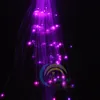 Wholesale Glow Blinking Hair Clip Flash LED Braid Show Party Decoration Colorful Luminous Braid Optical Fiber Wire Hairpin