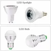 Lampe LED RGB RGBW 3W E27 E14 GU10 MR16 Ampoule Spot Argent Luminosité Réglable Bombillas avec Télécommande IR 16 Couleurs C3679609