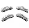 Falska ögonfransar 6D magnetiska fransar Dubbelmagnet FAKTA EYE LASHES handgjorda stripfransar Cilios Posticos287i4122331