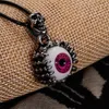 Nouveau démon mauvais œil colliers pendentifs Punk crâne pendentif hommes collier personnalisé Vintage Resident Evil Eye Collares