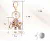 Colorful Cute Elephant Keychain Key Chain & Key Ring Holder Porte clef Gift Men Women Souvenirs Bag Pendant Car