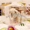 50pcs boa sorte elefante tealight title holder wedding favores sem vela dentro de festas de decoração de tabela presentes