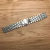 JAWODER Armband 18 20 22 24 mm Herren-Armband aus reinem massivem Edelstahl, poliert + gebürstet, Armband mit Faltschließe