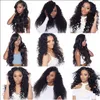 Brasilianska Human Remy Virgin Hair Afro Kinky Curly Hair Weaves Hårförlängningar Naturfärg 100g / Bunt Double Wefts 3bundles / Lot