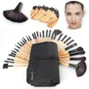 VANDER Set pennelli trucco 32 pezzi Fondotinta Blush Ombretto Labbra Kit pennelli trucco professionale multiuso con astuccio