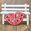 10 pcs Kiss my patches for clothing iron embroidered patch applique iron sew on patches sewing accessories for DIY clothes