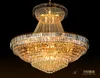 LED Modern Gold Crystal Chandeliers Lighting Fixture American Large Chandelier Droplight European Home Indoor Hotel Restaurant Big Crystal Lamp D140cm