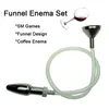 Métal Entonnoir Enema Anal Kit De Nettoyage SM Sex Toys pour Hommes Femme Adulte Jeux Vaginal Butt Plug Pommeau De Douche Fluide Seringue Dispositif q0511