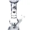 11" inches Gourd shape Base Beaker Bong Glass water pipes with Rips and Dabs free shipping