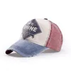 ユーズド加工ヴィンテージ野球帽印刷多色トラック運転手帽子コットンキャップヒップホップ帽子男性と女性のために調節可能