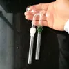 ガラス喫煙パイプは手作業の水bongsカラフルなスケルトン骨曲げポットを製造