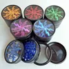 Metal Tobacco Smoking Herb Grinder 63mm Aluminium Alloy With Clear Top Window Lighting Crusher Abrader Grinders 5 Colors