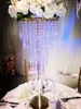 Vente en gros de nouveaux supports d'allée en perles de cristal acrylique/support de passerelle/pilier de cristal de mariage pour les mariages