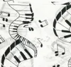 Clavier Note motif 100% coton Paisley Bandanas double face foulard 55*55 cm 12 pcs/lot livraison gratuite
