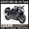 Gloss Black 8gifts dla Suzuki Hayabusa GSXR1300 08 15 GSXR-1300 14MY158 GSXR 1300 GSX R1300 08 09 10 11 12 13 14 15 Black Gloss Black