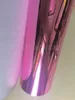 PINK Chrome Vinyl Wrap With Air bubble Free flexible stretchable Mirror Chrome For Car COVERING styling size:1.52x20m/Roll 5x66ft