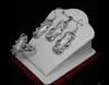 charming White Baroque Freshwater pearls necklace earring ring Sets