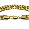 18 K 18CT Altın Dolu GF erkek 10mm Genişlik Soğuk Braclet B119