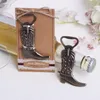 50PCS Bridal Shower Favors Vintage Gold Cowboy Boot Wine Bottle Opener Solid Metal Wedding Beer Opens