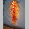 Новые люстры новый стиль красный перец форма лампы светодиодные муранского стекла ручной выдувного стекла люстра светильники
